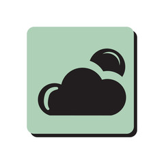Cloudy night weather icon