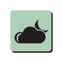Cloudy night weather icon
