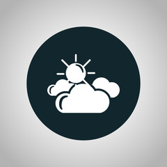 Partly cloudy weather icon