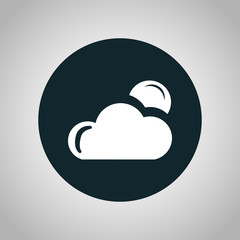 Cloudy night weather icon