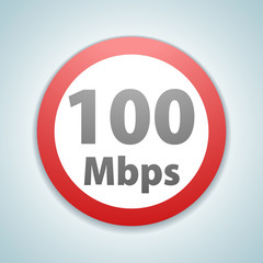 Restricting speed to 100 Mbps
