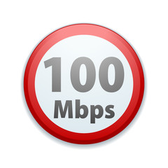 Restricting speed to 100 Mbps