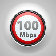 Restricting speed to 100 Mbps