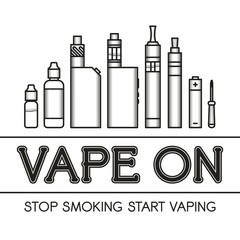 Vector illustration of vape
