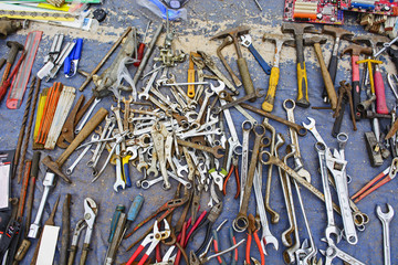 Old tools at flea markets