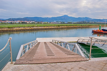 Bidasoa estuary in Hondarribia