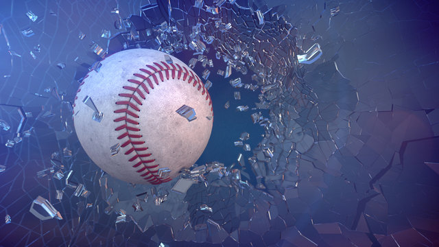 Baseball Through Broken Glass.