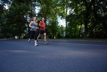 couple jogging