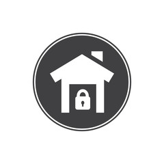 House in safety icon