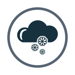 Snowy weather icon