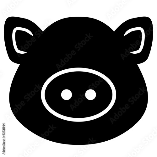 schweinekopf ausmalbild