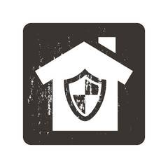 House under protection icon