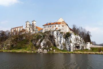 Fototapeta premium The Benedictine Abbey in Tyniec in Poland with Wisla river