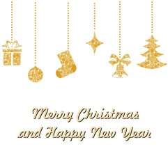 Fototapeta premium the merry christmas