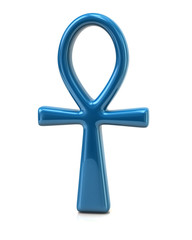 Blue Ankh symbol,Egyptian Cross