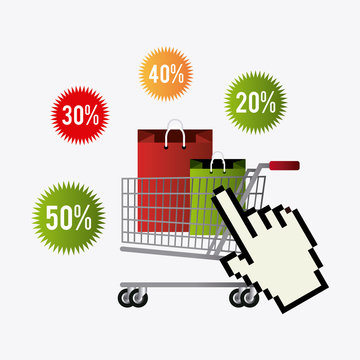 Cyber monday shopping design.