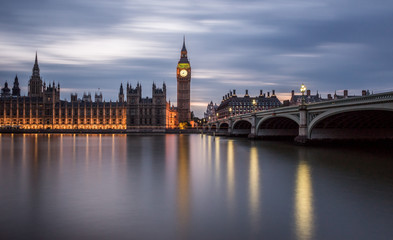 Fototapeta na wymiar Big Ben and Houses of Parliament, London