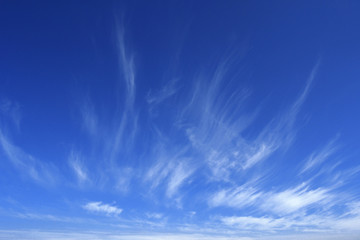 Fototapeta na wymiar Bellissime nuvole cirrus