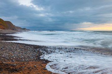 Sunset at Sandymouth Beach Cornwall