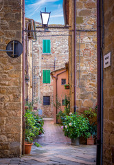 Fototapeta na wymiar Pienza in Tuscany