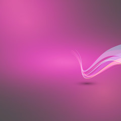 Obraz premium White bending on dark pink color background