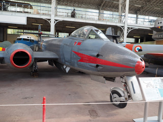  Gloster Meteor MK VIII fighter antique airplane Brussels