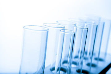 Refinery Laboratory Lab Tube, white background..