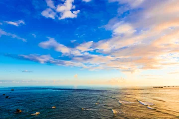 Crédence de cuisine en verre imprimé Mer / coucher de soleil Sunrise, sea, landscape. Okinawa, Japan, Asia.