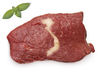 Roast beef meat and fat shaped as Vietnam.(series)