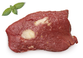 Roast beef meat and fat shaped as Fiji.(series)