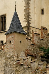 Fototapeta na wymiar Interior tower in Karlstein Royal Castle