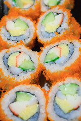 California Maki Sushi with Masago