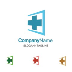 Medical logo icon vector