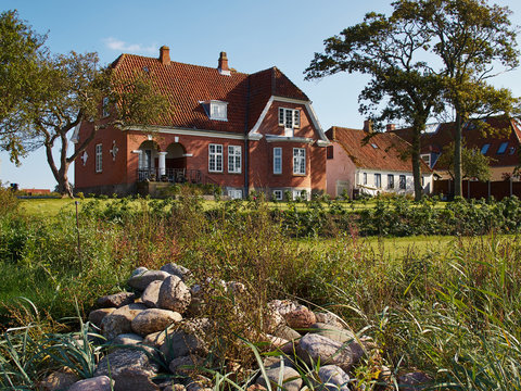 Colored Traditional Danish House