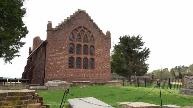 Jamestown Virgina Historic Church And Cemetery 4K 007