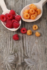 Ripe raspberries