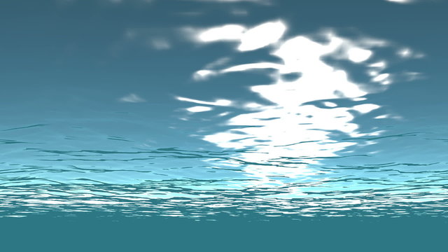 Seamless sun light and ocean underwater loop