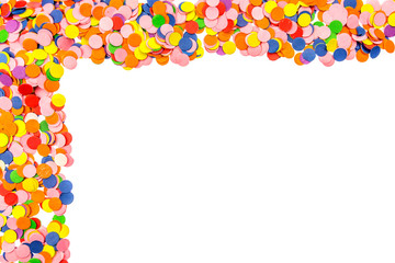 confettis en coin de page