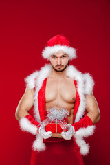 Sexy santa claus has surprise for you