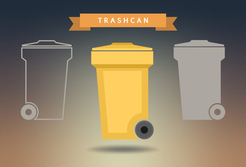 Trashcan icon set