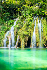 Waterfalls in Plitvice Lakes National Park