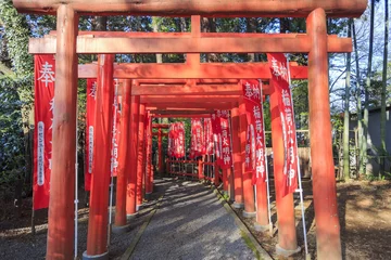 Fotobehang A torii is a traditional Japanese gate. © Kit Leong