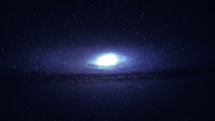 Obraz na płótnie Canvas High resolution Incredibly beautiful spiral galaxy somewhere in