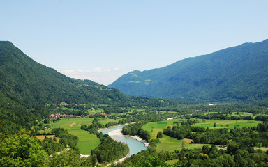Fototapeta premium Soca Valley Near Kobarid