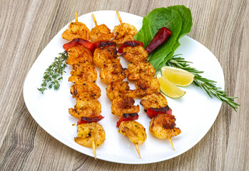 Prawn skewer