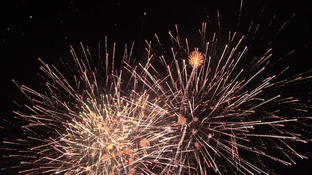 Beautiful fireworks 4th July 4K 092