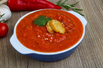 Spanish traditional soup - Gazpacho