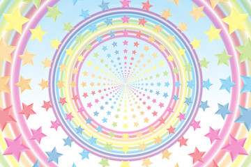 #Background #wallpaper #Vector #Illustration #design #free #free_size #charge_free #colorful #color rainbow,show business,entertainment,party,image 背景素材壁紙,虹色,レインボーカラー,星屑,スターダスト,七色,カラフル,かわいい,リング,丸円,輪