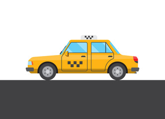 Obraz na płótnie Canvas Yellow taxi picture
