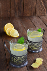 Lemon and ginger drink